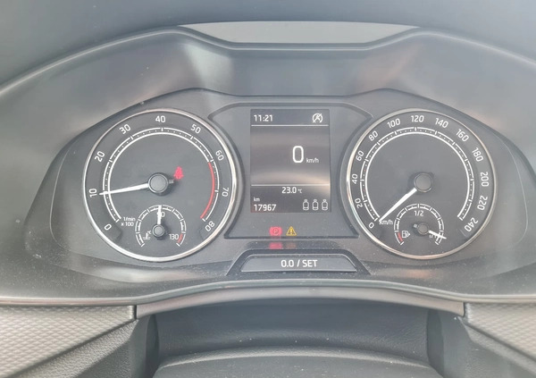 Skoda Scala cena 74500 przebieg: 17967, rok produkcji 2021 z Kowalewo Pomorskie małe 121